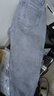馬登工裝美式復古水洗丹寧牛仔褲直筒寬松闊腿褲日系休閑長(cháng)褲子男秋 淺藍 30 曬單實(shí)拍圖