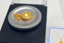 萃華足金999篆體羅盤吊墜新中式國風(fēng)掛墜項鏈紀(jì)念日送女友老婆禮物 【福字羅盤套鏈】金重約6.9g 曬單實拍圖