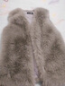 勤馳狐貍毛皮草外套女坎肩海寧春秋韓版仿馬甲短款毛背心顯瘦減齡 黑色 XL 曬單實(shí)拍圖