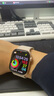 Apple/蘋(píng)果 Watch Series 10 智能手表GPS款42毫米玫瑰金色鋁金屬表殼梅子色回環(huán)式運動(dòng)表帶MX1X3CH/B 曬單實(shí)拍圖