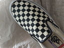 VANS范斯官方 Slip-On黑白棋盤(pán)格一腳蹬職業(yè)滑板鞋低幫 黑色  41 曬單實(shí)拍圖