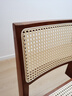 MUU實(shí)木餐椅單人藤編休閑椅北歐復古家用陽(yáng)臺靠背椅帶扶手昌迪加爾椅 昌迪加爾椅【無(wú)扶手】 曬單實(shí)拍圖