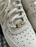耐克NIKE板鞋女空軍一號 AIR FORCE 1運動(dòng)鞋FV3654-111帆白37.5 曬單實(shí)拍圖