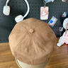 貓人高級感美拉德貝雷帽女款新款春秋鴨舌八角帽子顯臉小百搭畫(huà)家帽子 咖色 均碼 (56-59CM) 曬單實(shí)拍圖