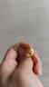 周六福足金999車(chē)花黃金耳環(huán)耳飾女 計價(jià)AA097513 一對 約2.89g 生日禮物 曬單實(shí)拍圖