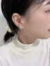 Jay仿貓眼石四葉草耳釘女耳飾耳環(huán)耳夾無(wú)耳洞送女友生日禮物 耳夾 曬單實(shí)拍圖