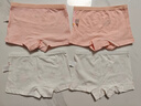北極絨4條裝兒童內褲女童發(fā)育期純棉女孩學(xué)生10A抑菌平角短褲寶寶中大童 曬單實(shí)拍圖