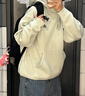 adidas情侶加絨加厚寬松連帽長袖套頭衛(wèi)衣男女秋冬阿迪達(dá)斯輕運(yùn)動(dòng) 淺綠   S 曬單實(shí)拍圖