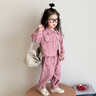 迪士咪魯（DISHIMILU）女童套裝秋裝工裝兩件套2025新款秋季寶寶兒童裝女孩春秋小孩衣服 XT4531-粉色 110 碼/身高100-110cm（3-4歲） 曬單實(shí)拍圖