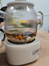 美的（Midea）花漾0膠水全玻璃全自動(dòng)養生壺 多功能煮茶壺 母嬰燒水壺恒溫電熱水壺煮茶器花茶壺1.2L YS12B102 曬單實(shí)拍圖