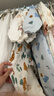 童泰嬰兒連體衣秋冬寶寶衣服家居內衣偏開(kāi)長(cháng)袖夾棉哈衣爬服 藍色 73cm 曬單實(shí)拍圖