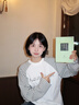 韓系漂亮條紋插肩長(cháng)袖t恤女2025新款早秋季單穿寬松百搭chic上衣 白色 M 曬單實(shí)拍圖