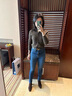 優(yōu)衣庫女裝精紡美利奴羊毛羅紋polo領(lǐng)針織開(kāi)衫/長(cháng)袖外套469483 57 深橄欖色 XS /150/76A 曬單實(shí)拍圖