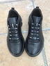 Q ZHIHE真皮運動(dòng)鞋男輕奢男鞋秋冬新款高檔老爹鞋男軟底跑步鞋旅游鞋子男 黑色【頭層牛皮】 皮鞋碼 43 曬單實(shí)拍圖