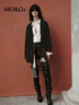 MO&Co.美麗諾綿羊毛秋中長(cháng)寬松西裝毛呢外套MBC3COTK04 曬單實(shí)拍圖