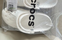 卡駱馳（CROCS）洞洞鞋貝雅男鞋女鞋輕便耐磨一腳蹬拖鞋休閑鞋|10126 白-100 36 /37(220mm) 曬單實拍圖