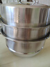 蒸探蒸鍋不銹鋼家用食品級特厚湯鍋饅頭三四層電磁爐通用 大玻璃款管耳 3層 30cm 曬單實(shí)拍圖