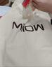 貓人（MiiOW）【防螨抗菌純棉】女士睡裙睡衣女可愛(ài)貓人印花家居服米色L 曬單實(shí)拍圖