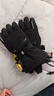 南恩新款滑雪手套專(zhuān)業(yè)單板金標P棉五指加厚防水保暖NS5015 黑色 L 曬單實(shí)拍圖