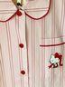野獸派家居（tbh）三麗鷗Hello Kitty天絲棉家居服套裝軟棉棉四季條紋睡衣 長款 M 曬單實拍圖