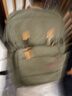 SANWA多功能雙肩包男 大容量電腦包 旅行背包 書(shū)包大學(xué)生 帆布包 橄欖綠 16英寸 曬單實(shí)拍圖