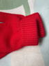 木羚羊加厚半指100純羊絨手套女男秋冬保暖針織毛線(xiàn)手套露指觸屏學(xué)生 大紅 加厚 男女通用 均碼 曬單實(shí)拍圖