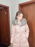 雪中飛狐貍毛領(lǐng)連帽長(cháng)款羽絨服女25新款加厚收腰顯瘦90絨外套冬季粉色M 曬單實(shí)拍圖