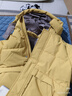 戴維貝拉（DAVE＆BELLA）兒童羽絨服中長款連帽上衣加厚男童外套冬裝新款保暖中大童衣服 黃色【現(xiàn)貨】 100 cm（建議身高90-100cm） 曬單實拍圖