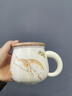 三旬招財貓泡茶杯可愛(ài)茶水分離水杯女士辦公室個(gè)人專(zhuān)用杯子陶瓷馬克杯 Morning招財貓泡茶杯 曬單實(shí)拍圖