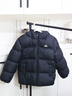 安踏兒童羽絨服男中大童2025冬季新款保暖加厚運(yùn)動連帽女孩面包服外套 基礎(chǔ)黑 80%絨子 160 充絨量126g 曬單實拍圖