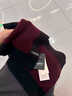 利伯山羊絨圍巾男士冬季高檔純色百搭加厚保暖針織毛線(xiàn)圍脖男生日禮物 酒紅色 曬單實(shí)拍圖