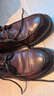 沙馳（SATCHI）新款男士高檔商務(wù)正裝皮鞋牛皮復古手抓紋舒適耐磨防滑鞋子 棕色402342312Z 40 曬單實(shí)拍圖