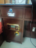 仙奕  全鋼防盜保險桌辦公桌一體帶投幣保險柜指紋密碼老板桌收銀桌 全鋼加厚古銅色雙柜款1.2米 曬單實(shí)拍圖