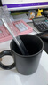泰禧閣歐式創(chuàng  )意黑色啞光大容量馬克杯子磨砂簡(jiǎn)約咖啡杯帶勺陶瓷水杯 黑色啞光馬克杯（單杯+勺） 曬單實(shí)拍圖