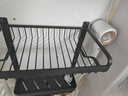 愛(ài)嘉莉 AIJALY太空鋁衛生間置物架浴室架子免打孔廁所掛墻壁掛洗手間洗漱臺收納 槍灰【太空鋁雙層36CM】置物架 曬單實(shí)拍圖