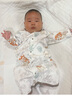 維尼酷克嬰兒睡衣春秋純棉嬰幼兒小月齡護(hù)肚長(zhǎng)袖連體衣服寶寶開(kāi)扣防踢睡袍 小象蘑菇 （貓肚棉-純棉100%） 73 曬單實(shí)拍圖