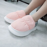 法·瑪莎 FAV MARTHA德國品質(zhì)包跟棉拖鞋女秋冬季家居家用防滑保暖月子鞋室內加絨保暖 蜜桃粉 36 _37_(適合35-36穿) 曬單實(shí)拍圖