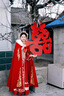 艾方鳥(niǎo)冬季古裝女裝斗篷外套漢服披肩紅色結婚披風(fēng)紅色新娘秀禾中式披肩 紅色披風(fēng)緞面1號 曬單實(shí)拍圖