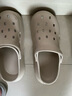 名創(chuàng  )優(yōu)品（MINISO）洞洞鞋男女夏季外穿涼鞋防滑厚底踩屎感包頭涼拖鞋 卡其+海洋星星 曬單實(shí)拍圖