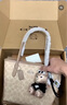 蔻馳（COACH）【品牌直供】女士CITY23小號單肩托特包拼色CU759 曬單實(shí)拍圖