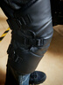 電動(dòng)車(chē)護膝騎行保暖冬季騎車(chē)摩托車(chē)護膝加厚防風(fēng)短款 黑色 34cm PU皮【短護膝】 曬單實(shí)拍圖