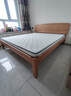 全友家居 實(shí)木床北歐原木風(fēng)雙人大床1.8米x2米家用簡(jiǎn)約主臥室高腳床 曬單實(shí)拍圖