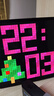 diy像素屏時(shí)鐘擺件大數字電子掛鐘鬧鐘創(chuàng  )意桌搭電競氛圍生日禮物 32*32像素分辨率 曬單實(shí)拍圖