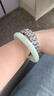 小紅書(shū)同款8mm玻璃仿玉手鐲圓條粗款鐲子可水洗不掉色超仙氣女鐲. 8mm粗手鐲不知春 曬單實(shí)拍圖