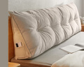 源氏木語(yǔ)床頭軟靠現代簡(jiǎn)約三角護腰大靠背北歐家用軟包靠墊臥室可拆洗靠枕 【淺卡其色】床頭軟靠1.5米 曬單實(shí)拍圖