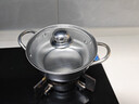 【加高】不銹鋼湯鍋加厚家用加高煲湯大容量煮粥燉鍋 小號【18cm】湯鍋+玻璃蓋 曬單實(shí)拍圖