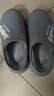 利達妮（TZLDN）防水棉拖鞋男士包跟秋冬季全包毛拖鞋加絨厚底外穿保暖棉鞋男冬天 藍灰【強力推薦】 42-43 【適合41-42】 曬單實(shí)拍圖