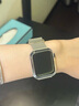 炫戴（XUANDAI）適用apple watchS9表帶小貓彩印蘋(píng)果手表s10腕帶鐳雕米蘭尼斯iWatch金屬s8/s7/s6/s5/s4磁吸女士款 新升級彩印【立耳狗】星光色 44/45/46/49 曬單實(shí)拍圖
