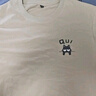 名創(chuàng  )優(yōu)品（MINISO）短袖男純棉休閑寬松夏季圓領(lǐng)百搭青少年潮流半袖t恤 淺米 L 曬單實(shí)拍圖