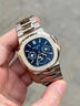 百達翡麗（Patek Philippe）【二手95新】百達翡麗運動(dòng)優(yōu)雅系列5740/1G-001白金藍色盤(pán)萬(wàn)年歷男士時(shí)尚休閑商務(wù)運動(dòng)機械腕表 5740G（單表） 曬單實(shí)拍圖